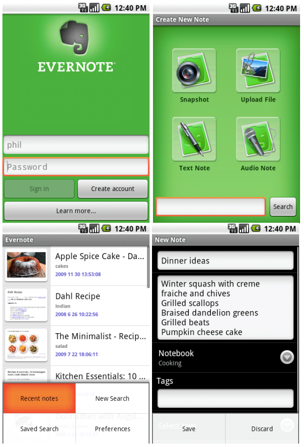 Evernote Android - фото 4