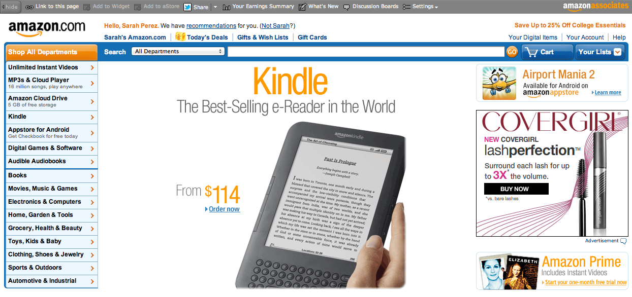 can i examine kindle books on my android cellphone