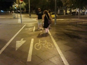 barcelona bike lanes