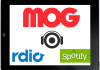 Mog Rdio Spotify iPad