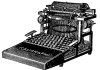 typewriter vintage image GraphicsFairy1