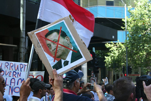 Egypt Uprising Solidarity protest Melbourne