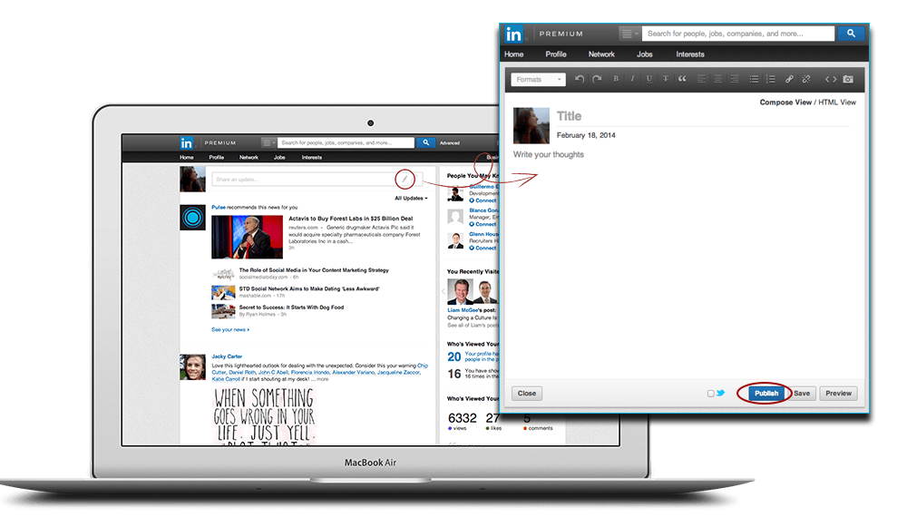 LinkedIn Publishing Tool for Members