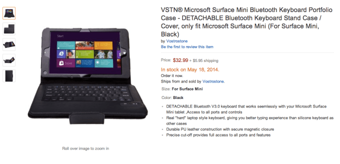 Surface Mini leaked Amazon listing