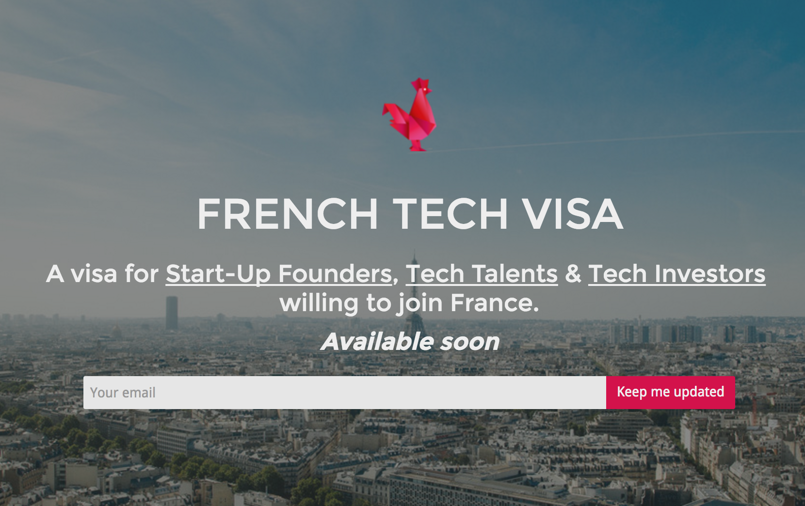 France creates a special visa for entrepreneurs, engineers and investors