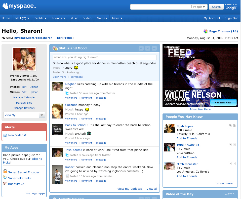 Image 60 of Myspace Home Page