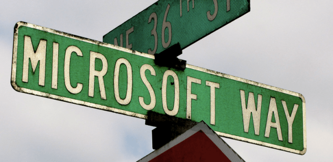 Microsoft Way street sign