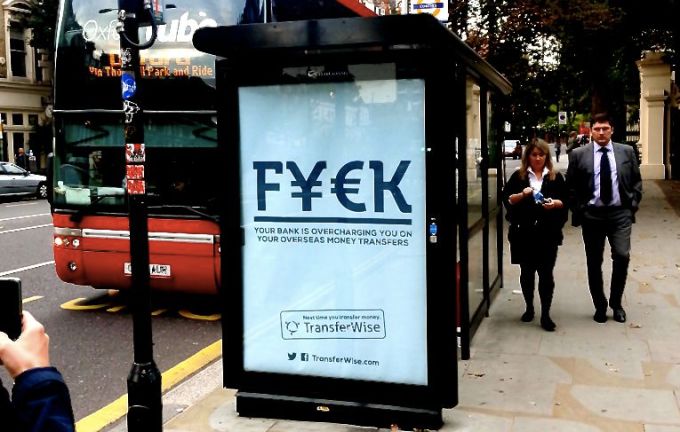 TransferWise FYCK Advert