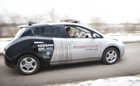 Driverless Nissan Leaf