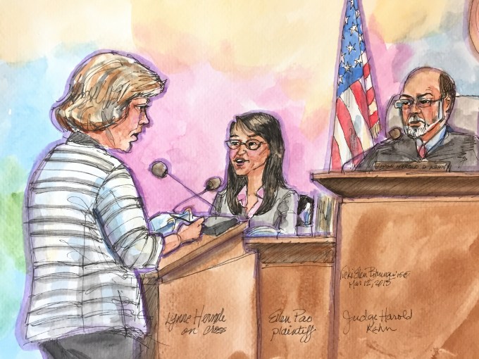 Ellen Pao on the stand, March 12, 2015