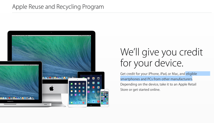 Apple&#8217;s Trade-In Program Now Includes Non-Apple Smartphones And PCs