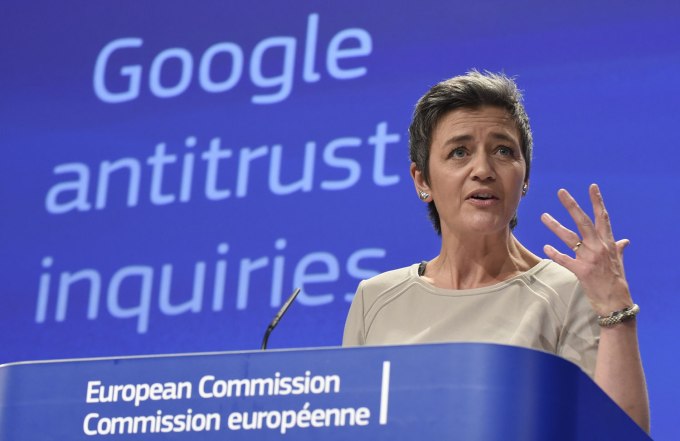 European competition commissioner Margrethe Vestager - Google antitrust