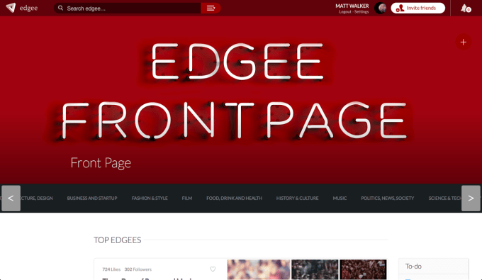 edgee Frontpage