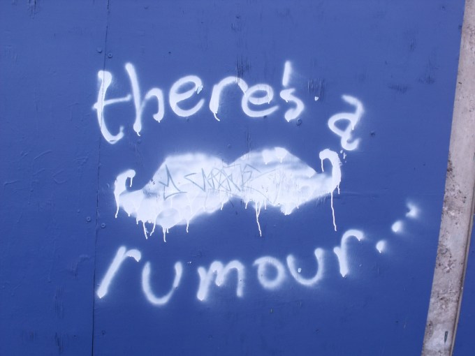 There's a rumor grafitti