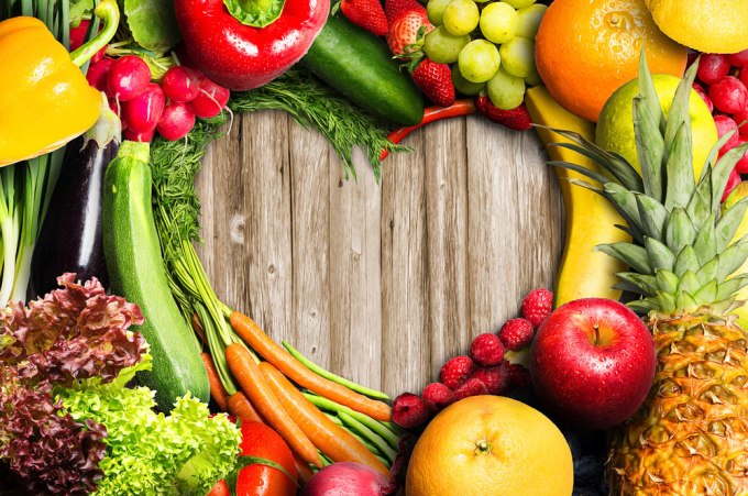 fruit vegetables heart