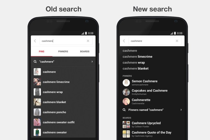 New search pinterest typeahead