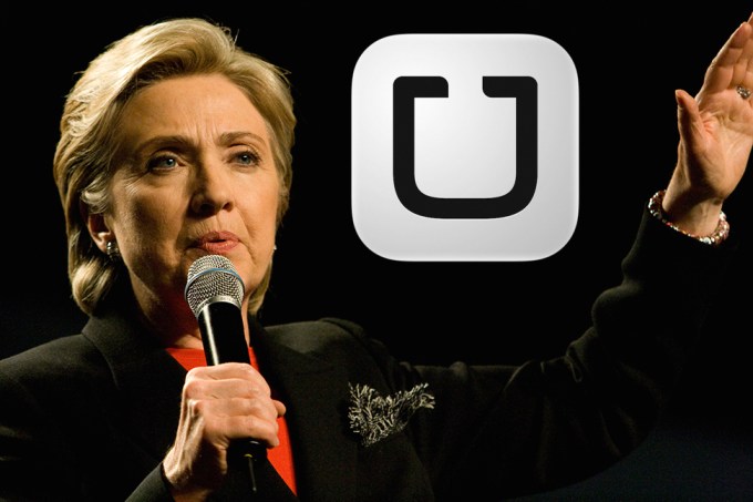Hillary Clinton Uber