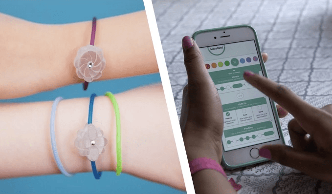 The Jewelbot bracelet and application