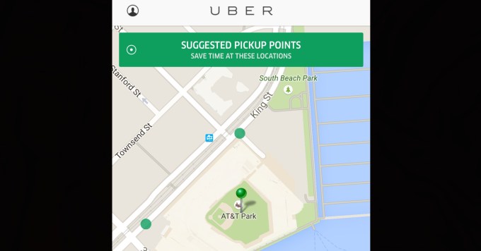 Uber Suggested Pickup Points