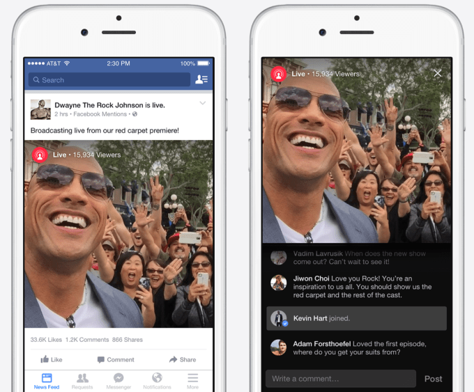 Facebook Launches &#8220;Live&#8221; Streaming Video Feature, But Only For Celebrities