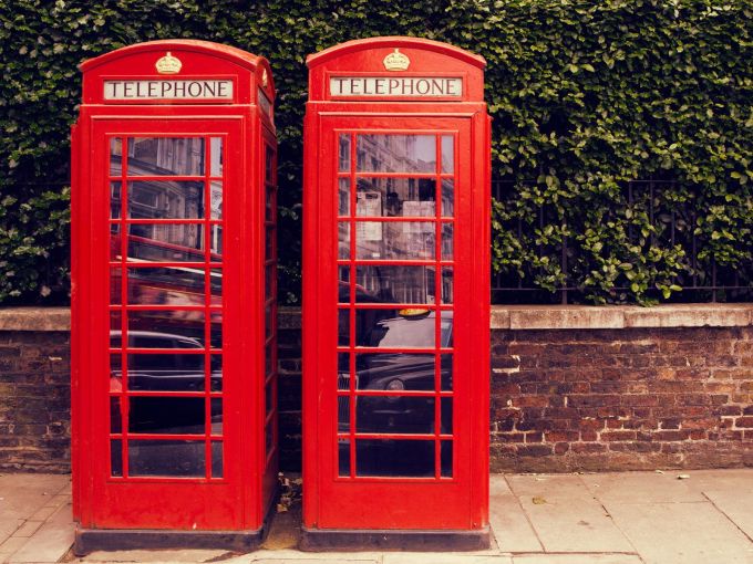 two london phonebooths