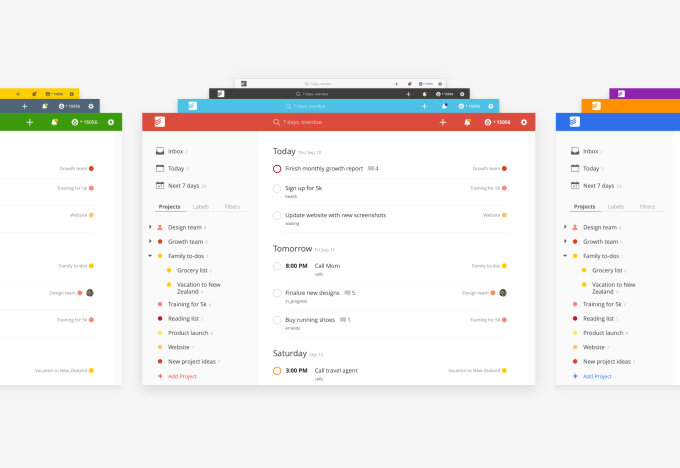 Todoist color themes
