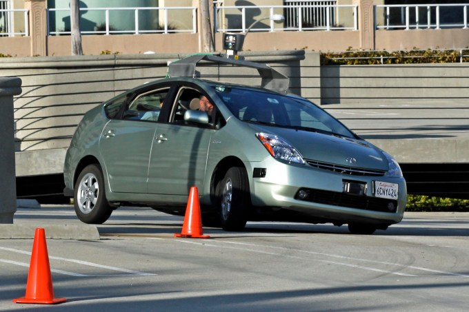 Pictured: Toyota Prius for Google self-driving cars.Toyota is now building their own autonomous vehicles, in collaboration with Stanford and MIT. https://pressroom.toyota.com/releases/toyota+establishes+ai+research+centers+mit+stanford.htm