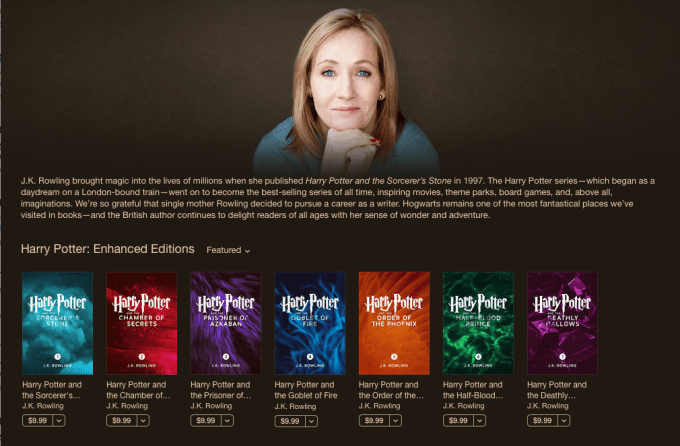 photo of Harry Potter Enhanced Books Come To iBooks With Exclusive Animations And Author Notes image