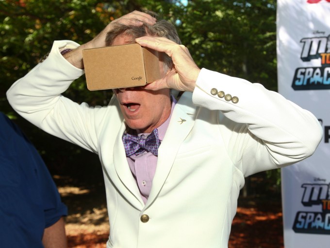 Bill Nye attends the Disney Junior and XPRIZE launch of "Miles from Tomorrowland: Space Missions" at the New York Hall of Science on Thursday, July 16, 2015, in New York. (Photo by Andy Kropa/Invision/AP)