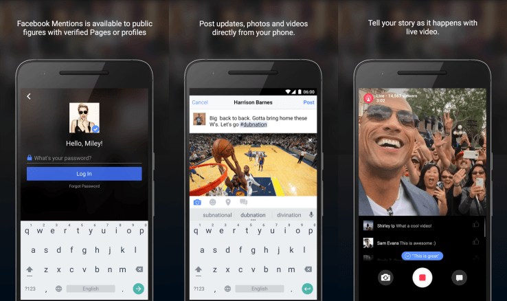 Facebook&#8217;s &#8216;Mentions&#8217; App For Celebrities And Other Verified Users Comes To Android