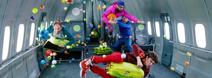 photo of Watch OK Go Fly Weightless In Their New Music Video image