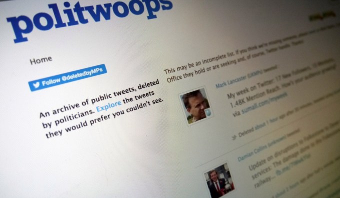 photo of U.S. Version Of Politwoops Comes Back Online To Track Politicians’ Deleted Tweets image