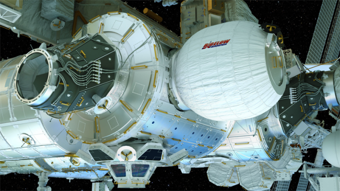 Illustration of BEAM on ISS / Image courtesy of Bigelow Aerospace