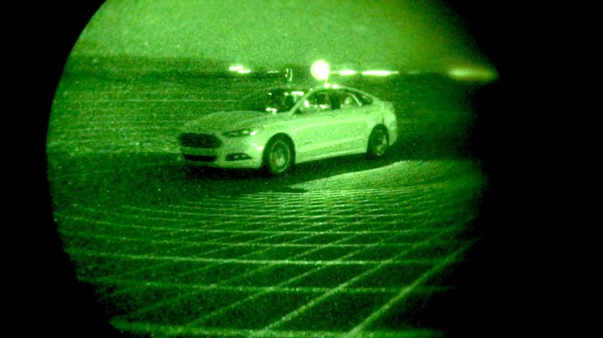 A car wearing night-vision goggles. Now I really have seen everything.