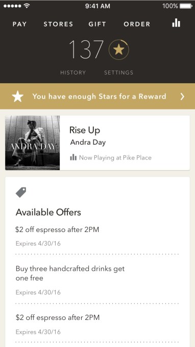 Starbucks rolls out a more personalized mobile app along with a revamped Rewards program