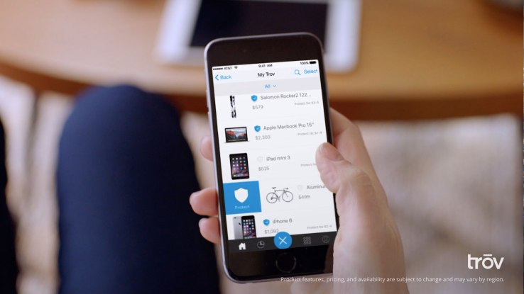 With $25.5M in new funding, Trov launches on-demand insurance for individual items