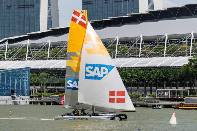 SAP extreme sailing in Singapore.