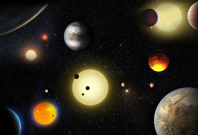 Illustration of exoplanets / Image courtesy of NASA
