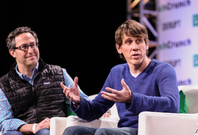 Jeff Glueck and Dennis Crowley of Foursquare