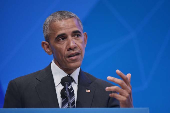 US President Barack Obama speaks at the Global Entrepreneurship Summit at Stanford University in Palo Alto, California on June 24, 2016.        (Photo: MANDEL NGAN/AFP/Getty Images)
