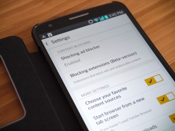 photo of Yandex’s Android browser now supports third party ad-blocking extensions image