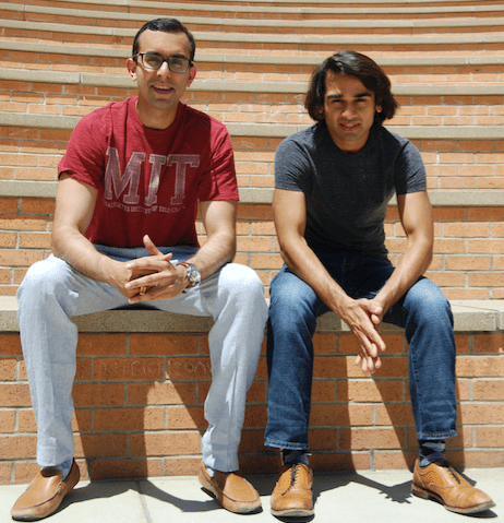 Romulus Capital partners Krishna K. Gupta and Neil Chheda at MIT.