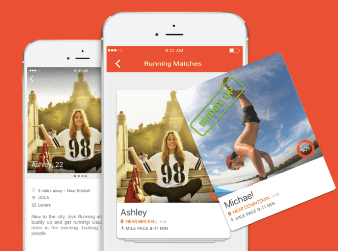 The Bvddy app matches athletes of like skill to compete or get fit together.