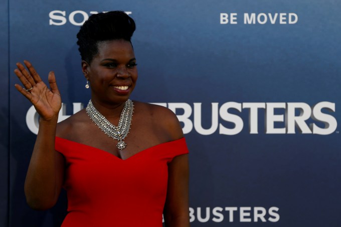 Cast member Leslie Jones poses at the premiere of the film "Ghostbusters" in Hollywood, California U.S., July 9, 2016. REUTERS/Mario Anzuoni