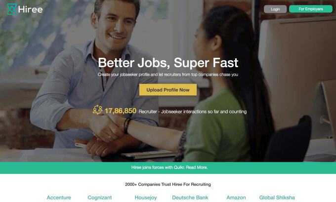 photo of India’s Quikr snaps up Hiree to grow its recruitment service image