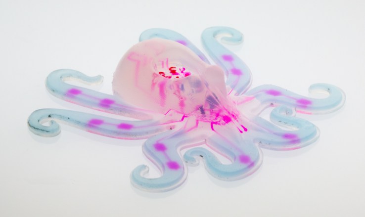 photo of Harvard’s Octobot is the first autonomous machine to be made with all soft robotics image