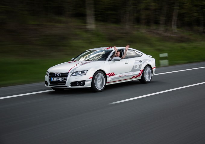 Audi A7 piloted driving car concept.