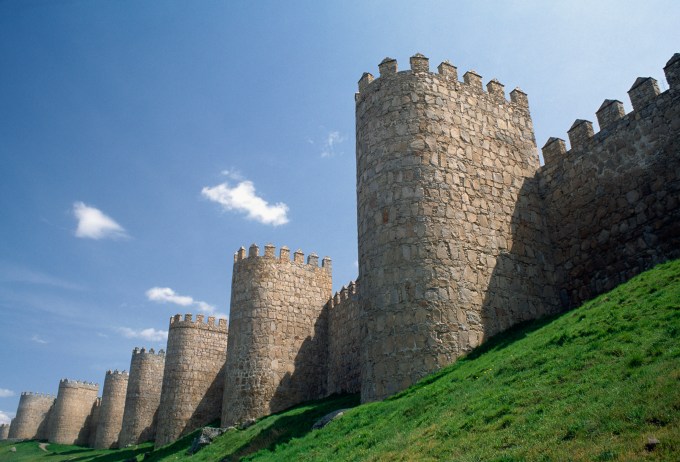 Towers at Walls of Avila