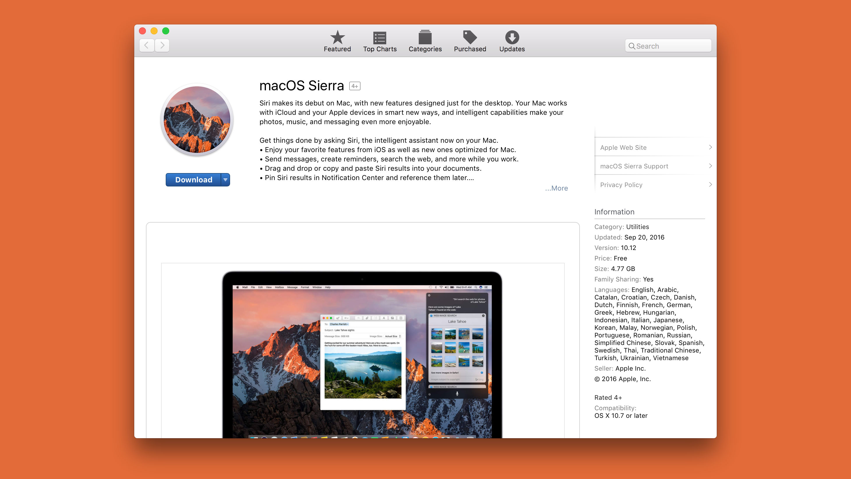 You can download the new Mac operating system for free right now