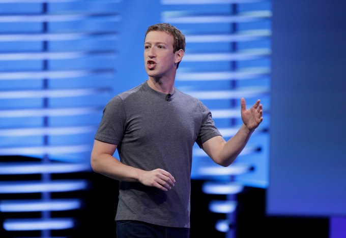 FILE - In this Tuesday, April 12, 2016, file photo, Facebook CEO Mark Zuckerberg delivers the keynote address at the F8 Facebook Developer Conference, in San Francisco. In an interview Thursday, Nov. 10, 2016, with 